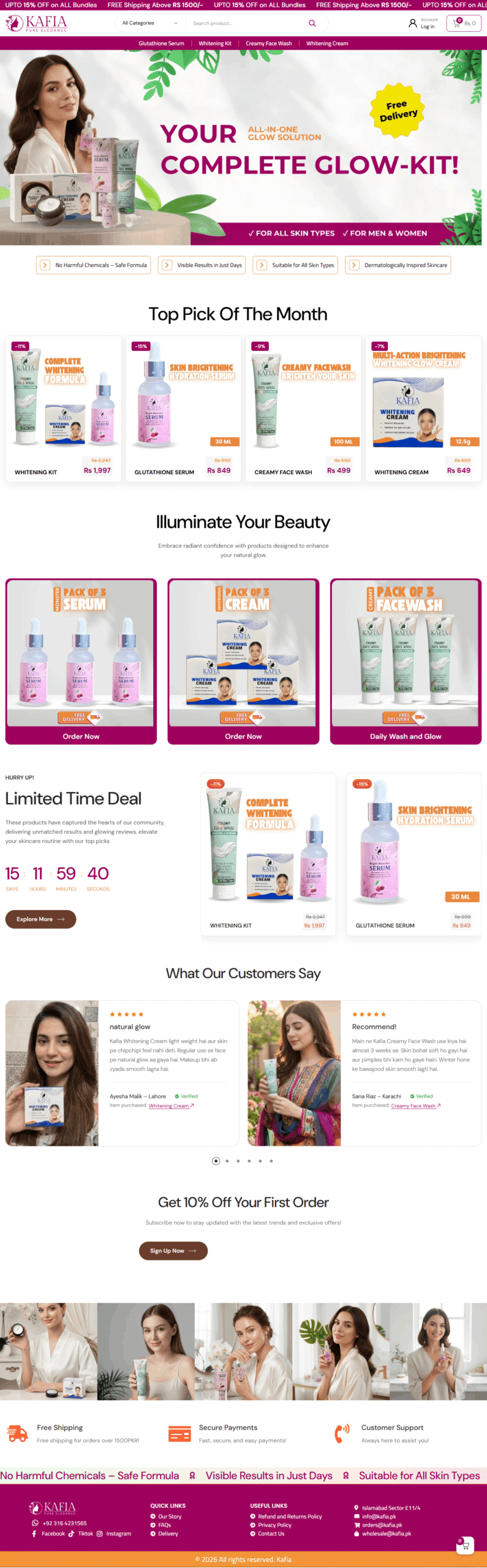 Kafia – WordPress Website