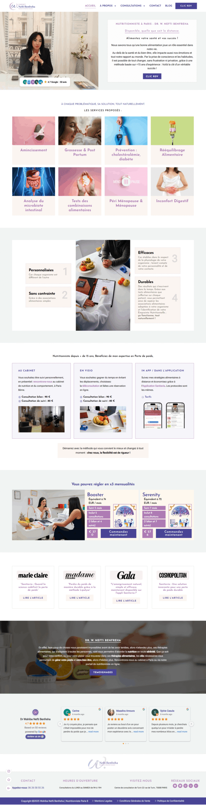 Nefti Benfreha – WordPress Website