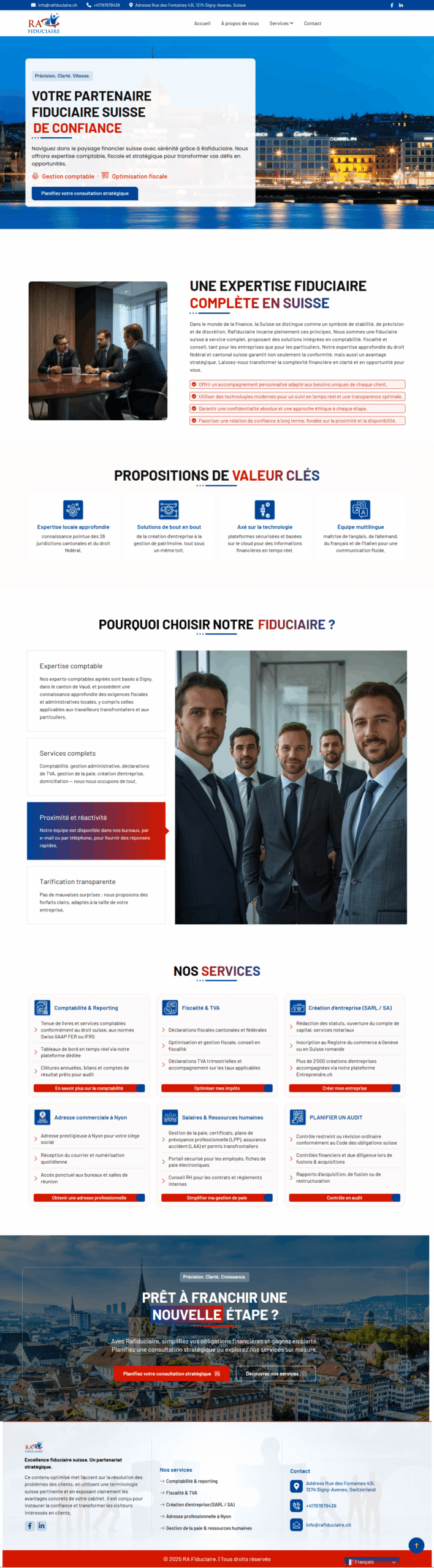 Rafiduciaire – WordPress Website