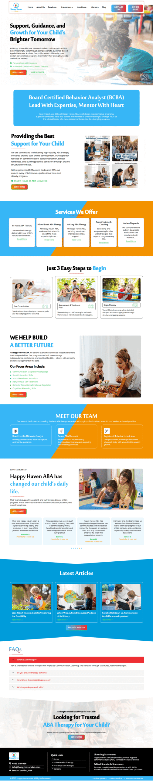 Happy haven-WordPress Website