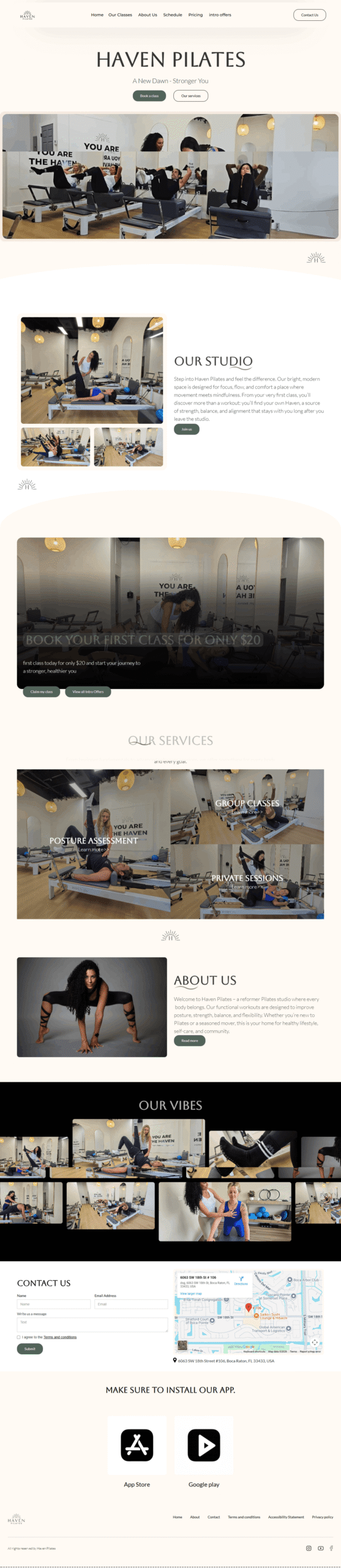 Haven plates – WordPress Website